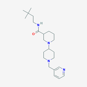 N-(3,3-dimethylbutyl)-1'-(pyridin-3-ylmethyl)-1,4'-bipiperidine-3-carboxamide