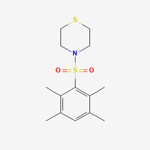 molecular formula C14H21NO2S2 B5405328 4-[(2,3,5,6-tetramethylphenyl)sulfonyl]thiomorpholine 