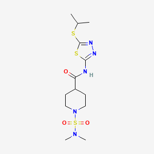 1-[(dimethylamino)sulfonyl]-N-[5-(isopropylthio)-1,3,4-thiadiazol-2-yl]-4-piperidinecarboxamide