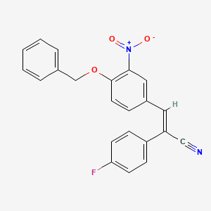 3-[4-(benzyloxy)-3-nitrophenyl]-2-(4-fluorophenyl)acrylonitrile