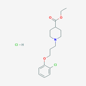 ethyl 1-[3-(2-chlorophenoxy)propyl]-4-piperidinecarboxylate hydrochloride