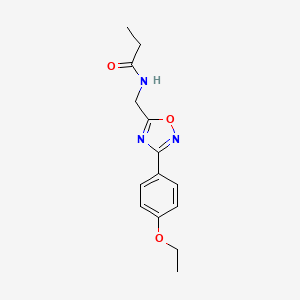 N-{[3-(4-ethoxyphenyl)-1,2,4-oxadiazol-5-yl]methyl}propanamide