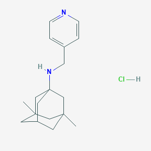 3,5-dimethyl-N-(pyridin-4-ylmethyl)adamantan-1-amine;hydrochloride