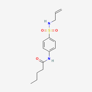 N-{4-[(PROP-2-EN-1-YL)SULFAMOYL]PHENYL}PENTANAMIDE