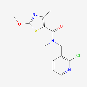 N-[(2-chloropyridin-3-yl)methyl]-2-methoxy-N,4-dimethyl-1,3-thiazole-5-carboxamide