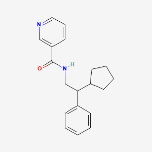 N-(2-cyclopentyl-2-phenylethyl)nicotinamide