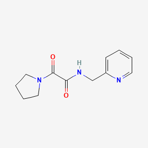 2-oxo-N-(2-pyridinylmethyl)-2-(1-pyrrolidinyl)acetamide