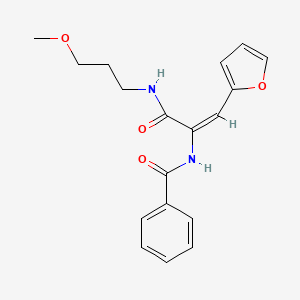 N-(2-(2-furyl)-1-{[(3-methoxypropyl)amino]carbonyl}vinyl)benzamide