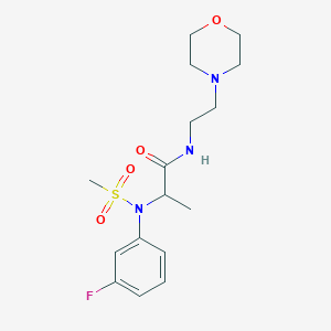 N~2~-(3-fluorophenyl)-N~2~-(methylsulfonyl)-N~1~-[2-(4-morpholinyl)ethyl]alaninamide