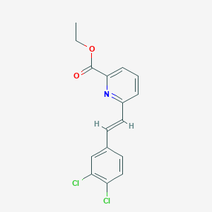 ethyl 6-[(E)-2-(3,4-dichlorophenyl)ethenyl]pyridine-2-carboxylate