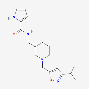 N-({1-[(3-isopropylisoxazol-5-yl)methyl]piperidin-3-yl}methyl)-1H-pyrrole-2-carboxamide