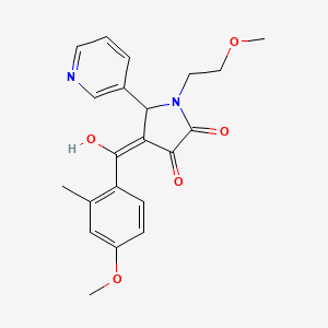 3-hydroxy-4-(4-methoxy-2-methylbenzoyl)-1-(2-methoxyethyl)-5-(pyridin-3-yl)-2,5-dihydro-1H-pyrrol-2-one