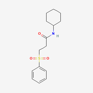 N-cyclohexyl-3-(phenylsulfonyl)propanamide