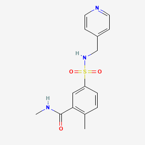 N,2-dimethyl-5-{[(4-pyridinylmethyl)amino]sulfonyl}benzamide