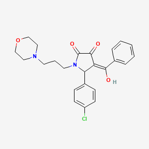 4-benzoyl-5-(4-chlorophenyl)-3-hydroxy-1-[3-(morpholin-4-yl)propyl]-2,5-dihydro-1H-pyrrol-2-one