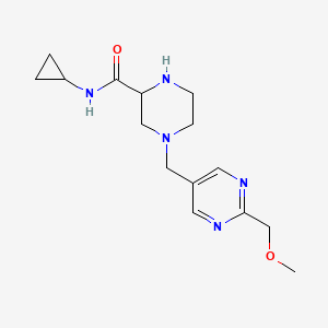 N-cyclopropyl-4-{[2-(methoxymethyl)-5-pyrimidinyl]methyl}-2-piperazinecarboxamide