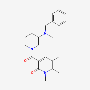 3-({3-[benzyl(methyl)amino]-1-piperidinyl}carbonyl)-6-ethyl-1,5-dimethyl-2(1H)-pyridinone