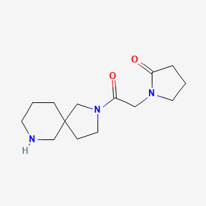 1-[2-(2,7-diazaspiro[4.5]dec-2-yl)-2-oxoethyl]-2-pyrrolidinone hydrochloride