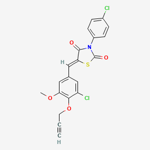 5-[3-chloro-5-methoxy-4-(2-propyn-1-yloxy)benzylidene]-3-(4-chlorophenyl)-1,3-thiazolidine-2,4-dione