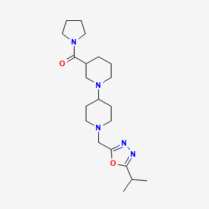 1'-[(5-isopropyl-1,3,4-oxadiazol-2-yl)methyl]-3-(pyrrolidin-1-ylcarbonyl)-1,4'-bipiperidine