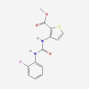 METHYL 3-{[(2-FLUOROANILINO)CARBONYL]AMINO}-2-THIOPHENECARBOXYLATE