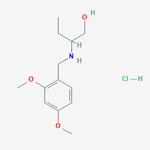 molecular formula C13H22ClNO3 B5406986 2-[(2,4-Dimethoxyphenyl)methylamino]butan-1-ol;hydrochloride 