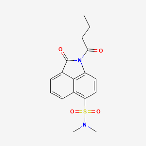 1-butyryl-N,N-dimethyl-2-oxo-1,2-dihydrobenzo[cd]indole-6-sulfonamide