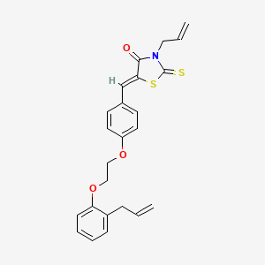 (5Z)-3-(prop-2-en-1-yl)-5-(4-{2-[2-(prop-2-en-1-yl)phenoxy]ethoxy}benzylidene)-2-thioxo-1,3-thiazolidin-4-one