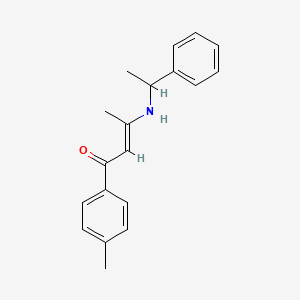 (E)-1-(4-methylphenyl)-3-(1-phenylethylamino)but-2-en-1-one