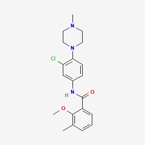 N-[3-chloro-4-(4-methyl-1-piperazinyl)phenyl]-2-methoxy-3-methylbenzamide