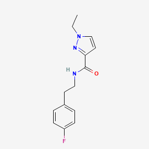 1-ethyl-N-[2-(4-fluorophenyl)ethyl]-1H-pyrazole-3-carboxamide