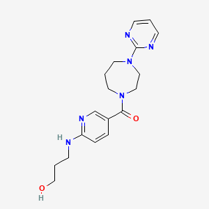 3-({5-[(4-pyrimidin-2-yl-1,4-diazepan-1-yl)carbonyl]pyridin-2-yl}amino)propan-1-ol