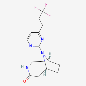 (1S,6R)-9-[4-(3,3,3-trifluoropropyl)pyrimidin-2-yl]-3,9-diazabicyclo[4.2.1]nonan-4-one