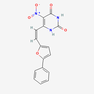 5-nitro-6-[2-(5-phenyl-2-furyl)vinyl]-2,4-pyrimidinediol