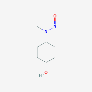 molecular formula C7H14N2O2 B054074 4-Hydroxy-N-nitroso-N-methyl-N-cyclohexylamine CAS No. 124779-46-0