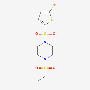 1-[(5-bromo-2-thienyl)sulfonyl]-4-(ethylsulfonyl)piperazine