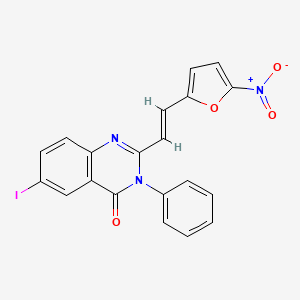 6-iodo-2-[2-(5-nitro-2-furyl)vinyl]-3-phenyl-4(3H)-quinazolinone