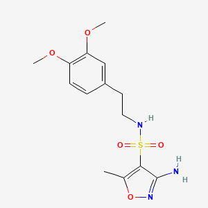 molecular formula C14H19N3O5S B5407593 3-amino-N-[2-(3,4-dimethoxyphenyl)ethyl]-5-methyl-4-isoxazolesulfonamide 