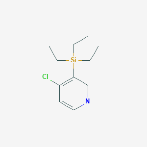 molecular formula C11H18ClNSi B054076 4-Chloro-3-(triethylsilyl)pyridine CAS No. 123506-94-5