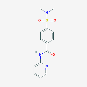 molecular formula C14H15N3O3S B5407653 4-(dimethylsulfamoyl)-N-(pyridin-2-yl)benzamide 