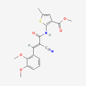 methyl 2-{[2-cyano-3-(2,3-dimethoxyphenyl)acryloyl]amino}-5-methyl-3-thiophenecarboxylate