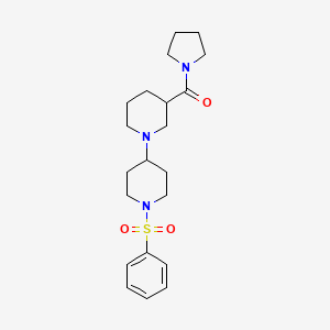 1'-(phenylsulfonyl)-3-(pyrrolidin-1-ylcarbonyl)-1,4'-bipiperidine