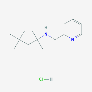 molecular formula C14H25ClN2 B5407899 (2-pyridinylmethyl)(1,1,3,3-tetramethylbutyl)amine hydrochloride 