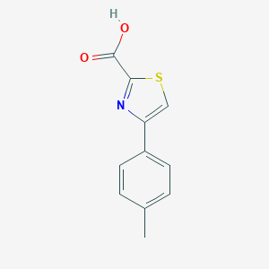 molecular formula C11H9NO2S B054079 4-(4-Methylphenyl)-1,3-thiazole-2-carboxylic acid CAS No. 123971-35-7