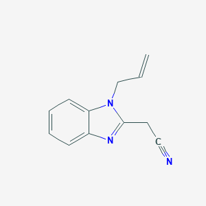molecular formula C12H11N3 B054083 2-(1-Prop-2-enylbenzimidazol-2-yl)acetonitrile CAS No. 118178-51-1