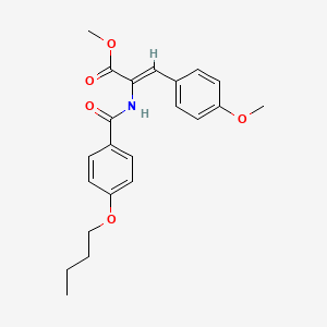 methyl 2-[(4-butoxybenzoyl)amino]-3-(4-methoxyphenyl)acrylate