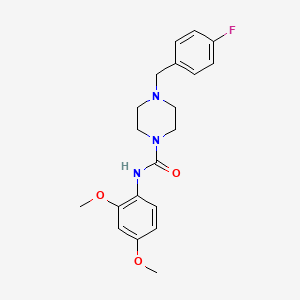 N-(2,4-dimethoxyphenyl)-4-(4-fluorobenzyl)-1-piperazinecarboxamide