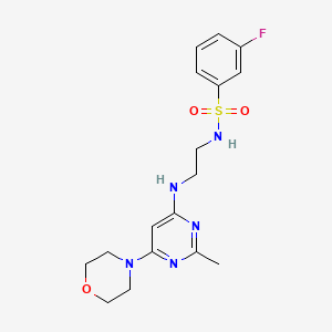 3-fluoro-N-(2-{[2-methyl-6-(4-morpholinyl)-4-pyrimidinyl]amino}ethyl)benzenesulfonamide