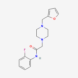 N-(2-fluorophenyl)-2-[4-(furan-2-ylmethyl)piperazin-1-yl]acetamide