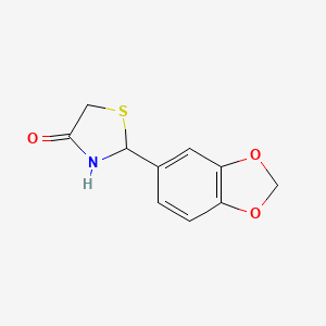 2-(1,3-benzodioxol-5-yl)-1,3-thiazolidin-4-one